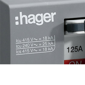 Автоматические выключатели до 1600 A Дизайн от Hager. Гармоничное сочетание с щитами и модульными устройствами Hager